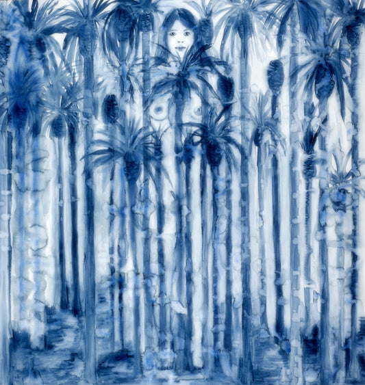 Palm Garden (150x143 cm) by Emilia Faro